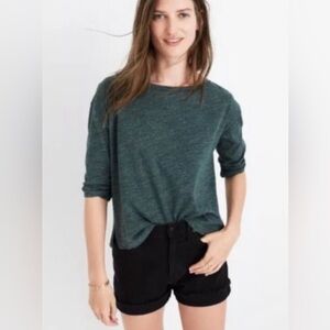 Madewell Musica 3/4 Sleeve Tee Green XL